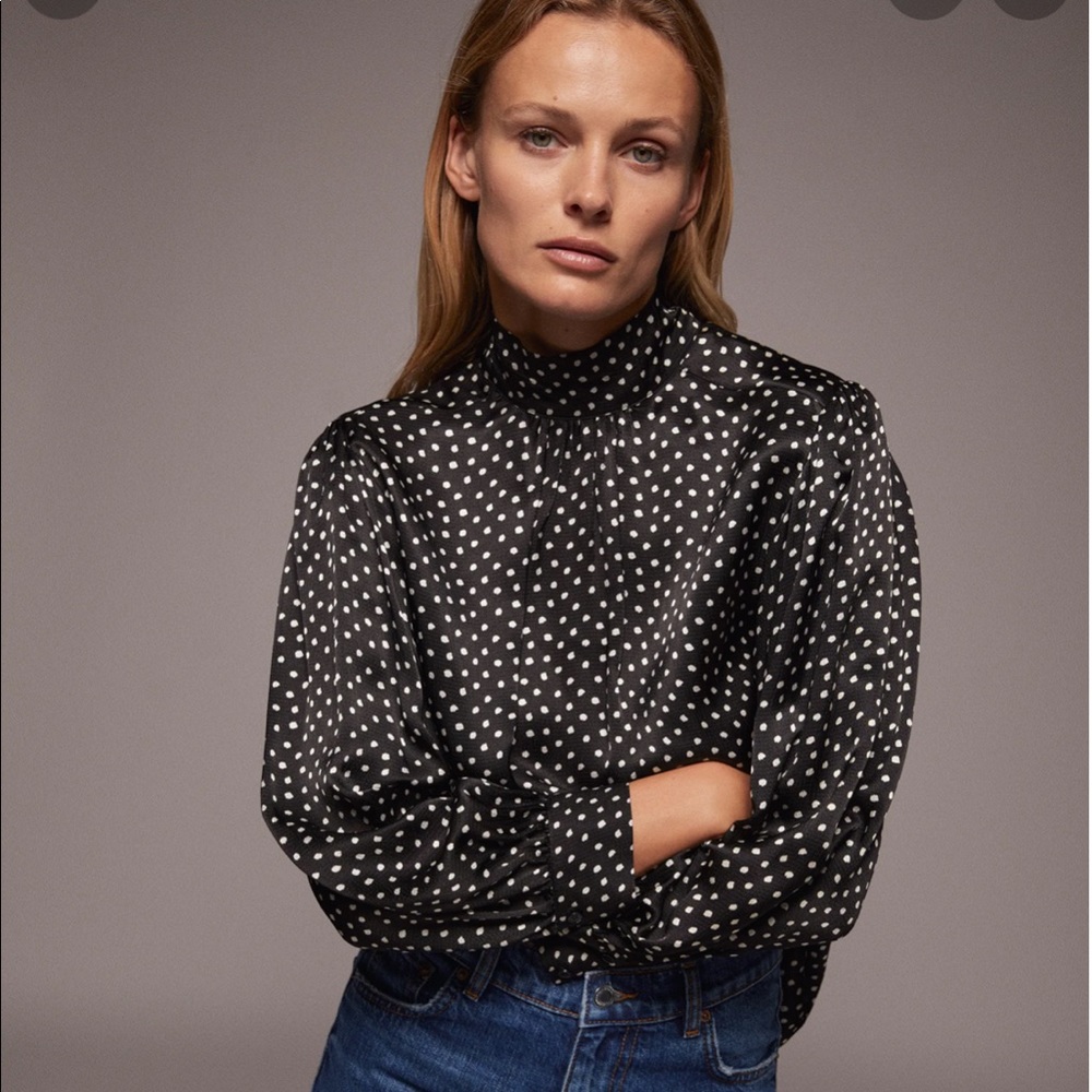 Zara Polka Dot Blouse